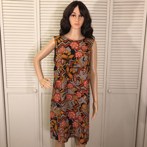 M by Missoni Floral Silk Shift Sleeveless Dress Size 8 - Picture 1 of 14
